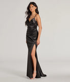 Whether it's the color or silhouette of the Jordyn Formal Satin Mermaid Dress With Train, this black bridesmaid dress is a gorgeous pick for a maid-of-honor or to create a bridal party look ready to celebrate!