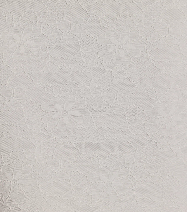 Make a bold statement in the Meg Sweetheart Mermaid Lace Mesh Formal Dress in white, the perfect summer dress for weddings, cocktail hours, nights out, and/or seasonal celebrations.