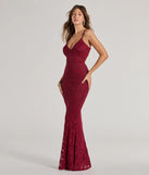 Whether it's the color or silhouette of the Briella Glitter Lace Cross-Back Mermaid Dress, this wine bridesmaid dress is a gorgeous pick for a maid-of-honor or to create a bridal party look ready to celebrate!
