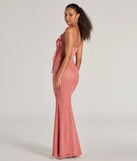 Revamp your 2025 wardrobe with this chic addition, the Alanna Ruffled Lace Corset Mermaid Dress in rose, perfect for elevating your style in the new year.
