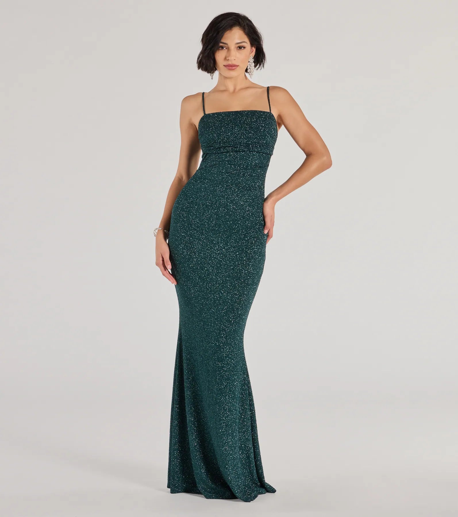 Wendy Sleeveless Mermaid Glitter Formal Dress | Windsor