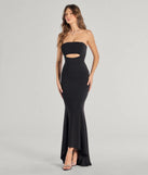 Step into Prom 2025 in a black prom dress, where unique Windsor accents and the standout Marley Lace-Up Mermaid Crepe Formal Dress style come together.