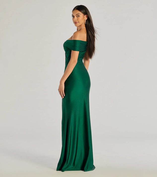 Steff Off-The-Shoulder Mermaid Slit Formal Dress | Windsor