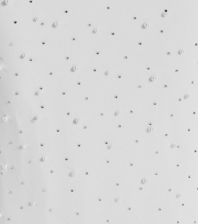 Aubriella Rhinestone And Pearl Mesh Mermaid Dress | Windsor