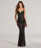 Turn heads at Prom 2025 in this black prom dress, where statement-making details meet the iconic style of the Kiana Rhinestone Sheer Mesh Mermaid Dress .