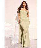 You'll look stunning in the Deyna Formal Mesh Off-The-Shoulder Long Dress, a sage green formal dress designed to create an effortless yet standout look as women's formal attire or a dressy summer party outfit!
