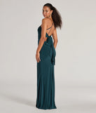 Revamp your 2025 wardrobe with this chic addition, the Ashley Sleeveless Bow Mermaid Formal Dress in hunter green, perfect for elevating your style in the new year.