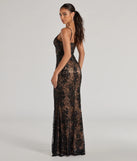 The Elodie Beaded Floral Lace Mermaid Dress is a stylish black floral dress featuring a fresh seasonal print and flattering design, perfect for garden parties, bridal showers, graduation photoshoots, or everyday spring styling.