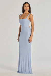 Kimia Beaded Lace-Up Column Dress | Windsor