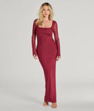 Turn heads at Prom 2025 in this burgundy prom dress, where statement-making details meet the iconic style of the Becka Formal Mesh High Slit Long Dress .