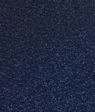 Make a bold statement in the Tamara Off-The-Shoulder Mermaid Glitter Formal Dress in navy blue, the perfect spring dress for weddings, cocktail hours, nights out, and/or seasonal celebrations.