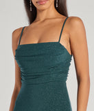 Step into Prom 2025 in a hunter green prom dress, where unique Windsor accents and the standout Colleen Lace Up Mermaid Glitter Formal Dress style come together.