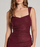 Whether it's the color or silhouette of the Amora Glitter Mesh High Slit Formal Dress, this wine bridesmaid dress is a gorgeous pick for a maid-of-honor or to create a bridal party look ready to celebrate!