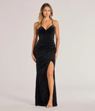 Turn heads at Prom 2025 in this black prom dress, where statement-making details meet the iconic style of the Giorgina Velvet Glitter Corset Mermaid Dress .