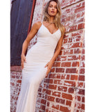 Step into Prom 2025 in a white prom dress, where unique Windsor accents and the standout Danni Lace-Up Beaded Lace Column Dress style come together.