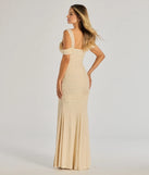 Revamp your 2025 wardrobe with this chic addition, the Fay Off The Shoulder Faux Pearl Mermaid Dress in ivory, perfect for elevating your style in the new year.