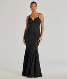 Turn heads at Prom 2025 in this black prom dress, where statement-making details meet the iconic style of the Arna Low Back Mermaid Lace Formal Dress .