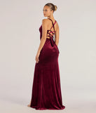 Christina Lace-Up Back Velvet Dress in burgundy, a stylish red dress with a flattering fit and fabric that adds allure to your look, perfect for wedding guest attire, cocktail events, or making a bold statement on a date night.