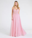 Make the big day unforgettable with the Fatima V-Neck Embroidered A-Line Tulle Dress, a gorgeous pink bridesmaid dress that balances elegance and affordability.