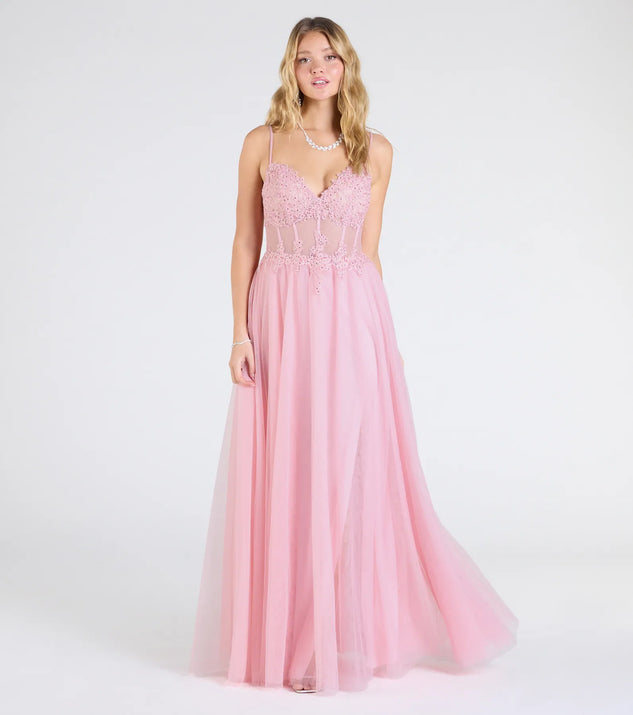 Make the big day unforgettable with the Fatima V-Neck Embroidered A-Line Tulle Dress, a gorgeous pink bridesmaid dress that balances elegance and affordability.