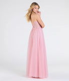 Make the big day unforgettable with the Fatima V-Neck Embroidered A-Line Tulle Dress, a gorgeous pink bridesmaid dress that balances elegance and affordability.