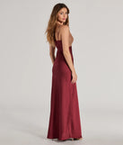 Deirdre Satin and Lace Sleeveless Mermaid Dress in burgundy, a stylish red dress with a flattering fit and fabric that adds allure to your look, perfect for wedding guest attire, cocktail events, or making a bold statement on a date night.