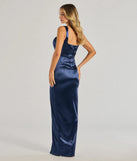 You’ll feel stylish and confident in the Niccola Satin Sweetheart Wrap Dress as your 2025 Prom Dress to stand out at your dance or event.