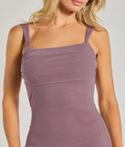 Step into Prom 2025 in a lavender prom dress, where unique Windsor accents and the standout Mishka Strappy Open Back Mesh Mermaid Formal Dress style come together.