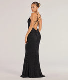 The Rani Sleeveless Strappy Open-Back Beaded Mermaid Dress is a show-stopping black prom dress, offering a sleek, slimming silhouette that enhances your natural beauty for an unforgettable night.