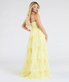 Make the big day unforgettable with the Harper Corset Ruffle A-Line Formal Dress, a gorgeous yellow bridesmaid dress that balances elegance and affordability.