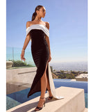 Revamp your 2025 wardrobe with this chic addition, the Verona Off-The-Shoulder Bow Back Velvet Formal Dress in black, perfect for elevating your style in the new year.