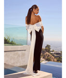 Revamp your 2025 wardrobe with this chic addition, the Verona Off-The-Shoulder Bow Back Velvet Formal Dress in black, perfect for elevating your style in the new year.