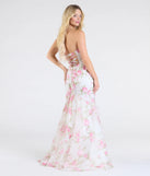 Make a bold statement in the Robin Strapless Lace-Up Floral Mermaid Formal Dress in ivory, the perfect spring dress for weddings, cocktail hours, nights out, and/or seasonal celebrations.