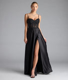 Turn heads at Prom 2025 in this black prom dress, where statement-making details meet the iconic style of the Antonina Sweetheart Corset A-Line Satin Formal Dress.