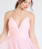 Make a bold statement in the Kimora Lace Tulle A-Line Formal Dress in pink, the perfect spring dress for weddings, cocktail hours, nights out, and/or seasonal celebrations.