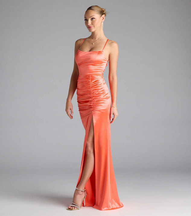chinese dress ladies Lucille Formal Satin Mermaid Dress main image 0