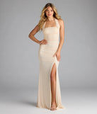 Katarina Halter Slit Mermaid Formal Dress