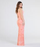 Flaunt your silhouette in the tight Kristina Floral Velvet Slit Formal Dress in blush, a bodycon dress that empowers your look with bold style and effortless edge.