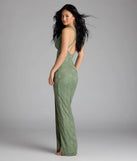 Titania Halter Slit Lace Formal Dress