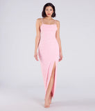 Make a bold statement in the Klara Cowl Neck Faux Pearl Bead Column Dress in pink, the perfect spring dress for weddings, cocktail hours, nights out, and/or seasonal celebrations.