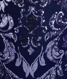 Make a bold statement in the Moira Lace-Up Sequin Formal Dress in navy blue, the perfect spring dress for weddings, cocktail hours, nights out, and/or seasonal celebrations.