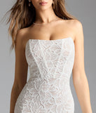 Frida Strapless Mermaid Lace Formal Dress