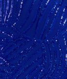Step into the Prom 2025 dance in the Sharon Open Back Slit Sequin Formal Dress in royal, a stunning blue prom dress designed to complement any theme with its timeless allure and statement-making style.
