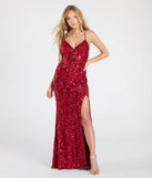 Make the big day unforgettable with the Violetta Sequin Lace-Up Mermaid Dress, a gorgeous red bridesmaid dress that balances elegance and affordability.