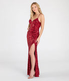 Make the big day unforgettable with the Violetta Sequin Lace-Up Mermaid Dress, a gorgeous red bridesmaid dress that balances elegance and affordability.
