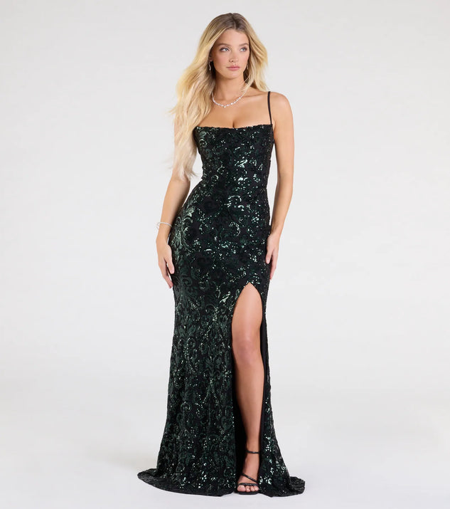 Gabrielle Formal Sequin Long Dress | Windsor Gabrielle Formal Sequin Long Dress | Windsor