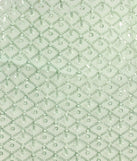 Own the spotlight in the Hollie Lace-Up Mermaid Sequin Beaded Formal Dress, a sage green formal dress crafted to deliver luxe style for summer weddings, Army Balls, or any special event.