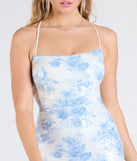 Step into the Prom 2025 dance in the Nala Lace-Up Floral Sequin Formal Dress, a stunning blue prom dress designed to complement any theme with its timeless allure and statement-making style.