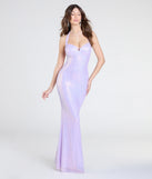 Brenna Halter Mermaid Sequin Formal Dress