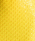 Turn heads at Prom 2025 in this yellow prom dress, where statement-making details meet the iconic style of the Amal Open Back Mermaid Bead Sequin Formal Dress.